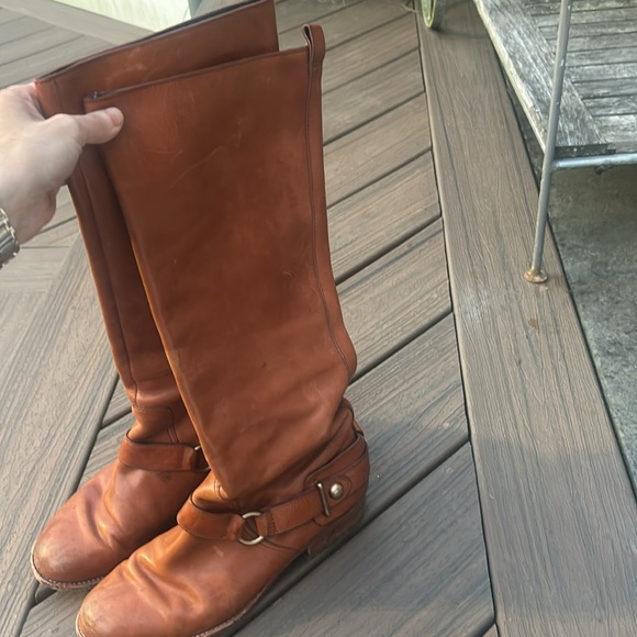 Coach Natale Harness Genuine Leather Riding Boots Size 39 - Picture 8 of 9